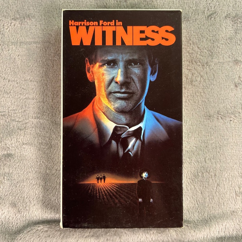 Witness VHS 1985 Harrison Ford Paramount Pictures Crime Thriller Movie Vintage